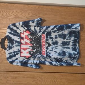 KISS Destroyer Tie-dye oversized Tee from Dolls Kill